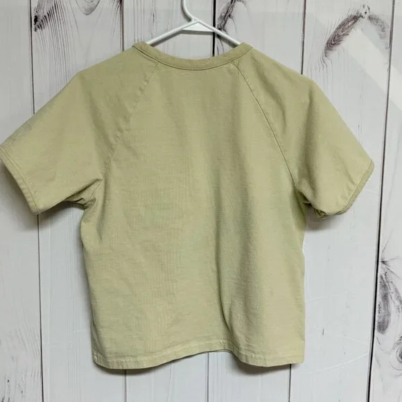 The North Face Women’s Berk Ringer T-Shirt Large Yellow Graphic EUC - Picture 3 of 12